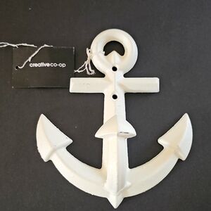 Creative Co-Op White Anchor Wall Decor